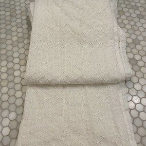 Cynthia Rowley Lace Eyelet White Curtains (2 pair) 94 Inches Long